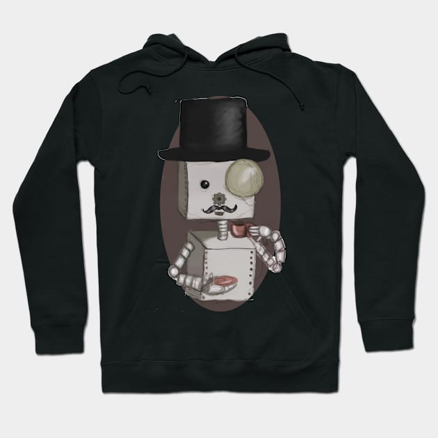 Gentleman bot Hoodie by artofstacy